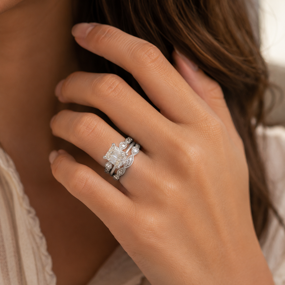 Romantic Vintage Statement Ring in Silver