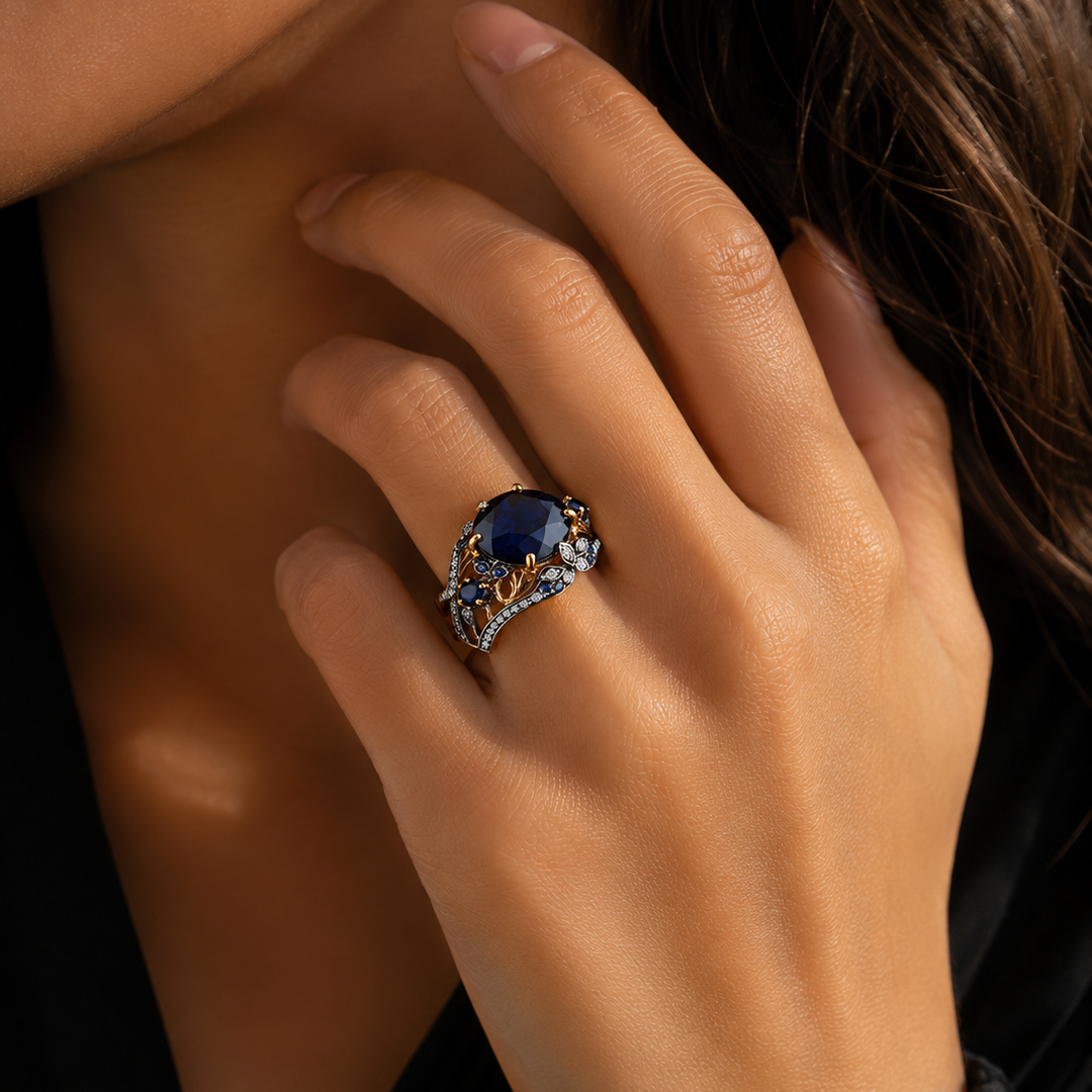 Luxurious Sapphire Statement Ring