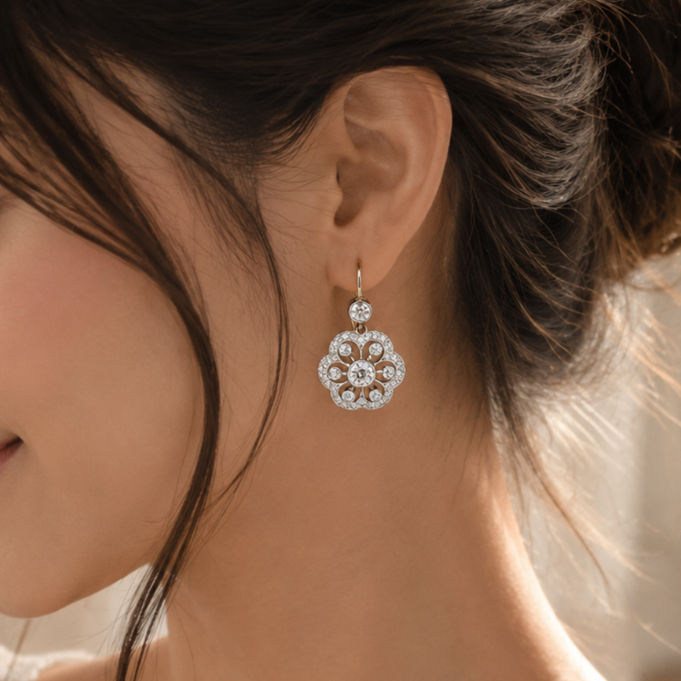 Classic Crystal Vintage Earrings