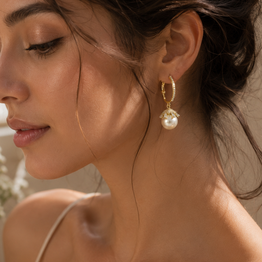 Classic Pearl Drop Earrings
