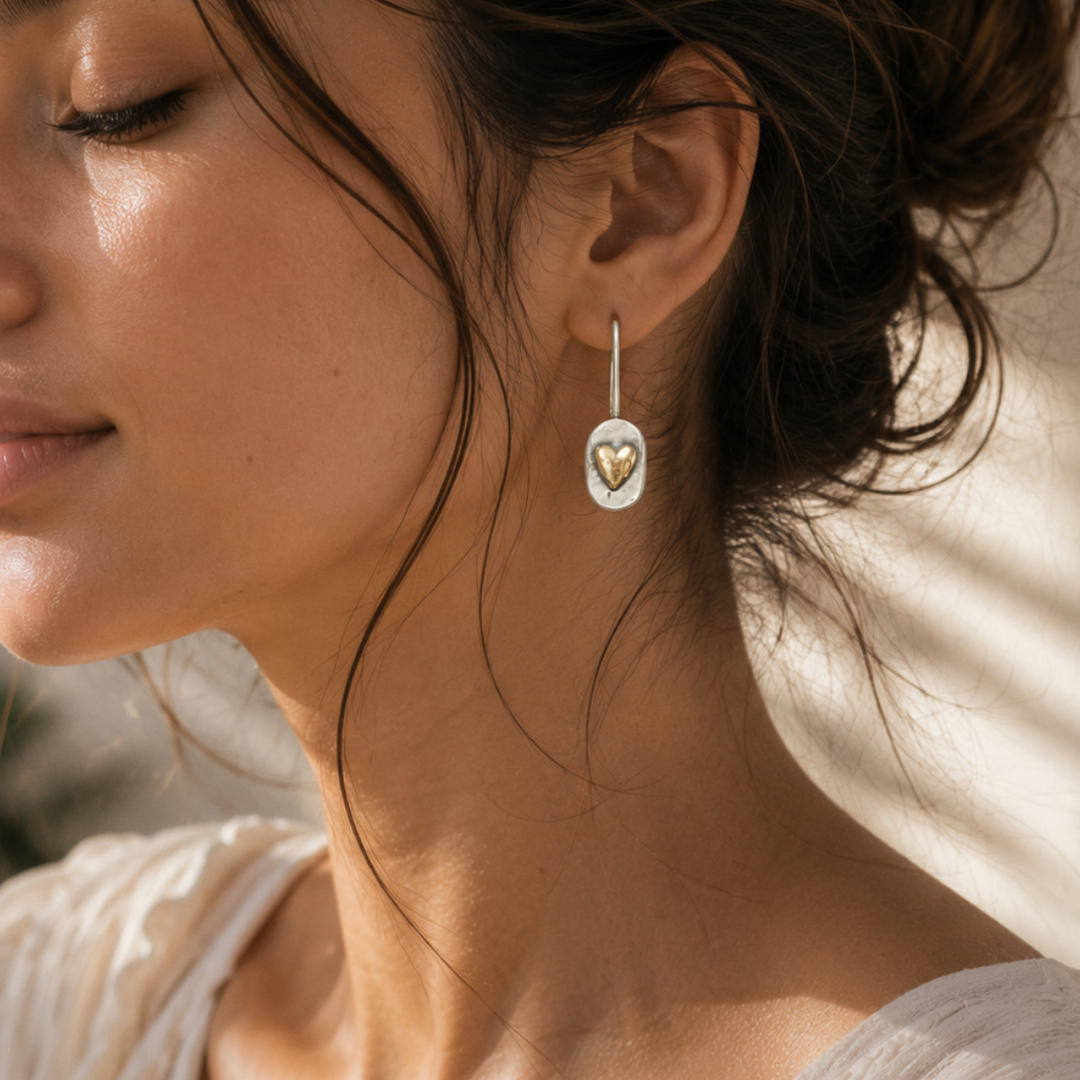 Classic Vintage Drop Earrings in Gold