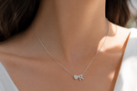 Load image into Gallery viewer, Heart Initial Necklace Personalised Letter Heart
