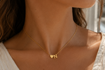 Load image into Gallery viewer, Heart Initial Necklace Personalised Letter Heart
