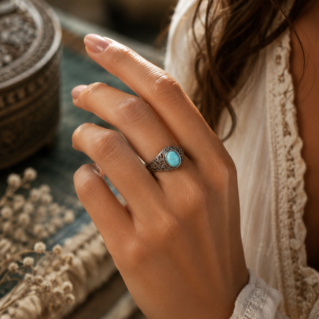 Classic Colourful Gemstone Stacking Ring