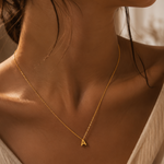 Load image into Gallery viewer, Dainty Initial Letter Necklace &amp; Diamond Heart Anklet Set

