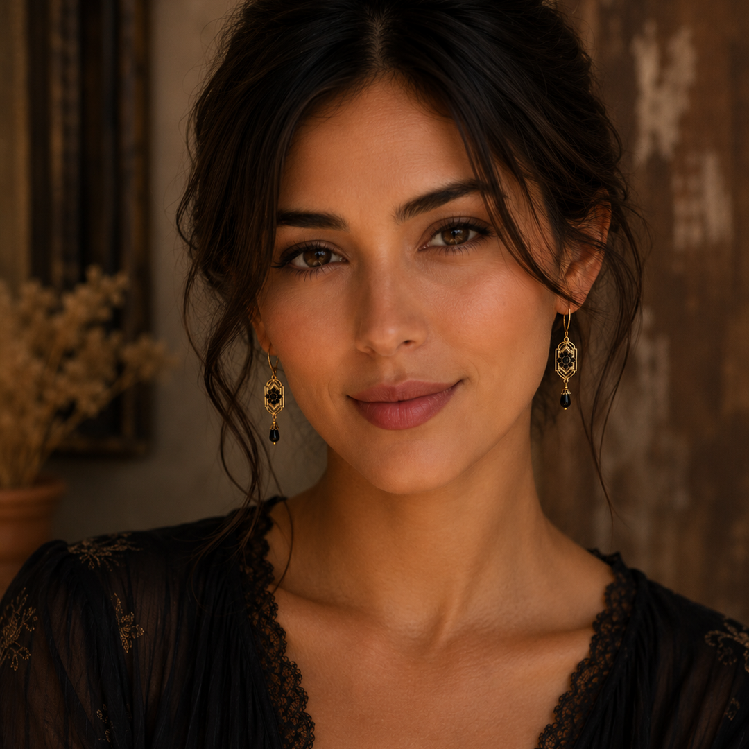 Elegant Crystal Cat Drop Earrings
