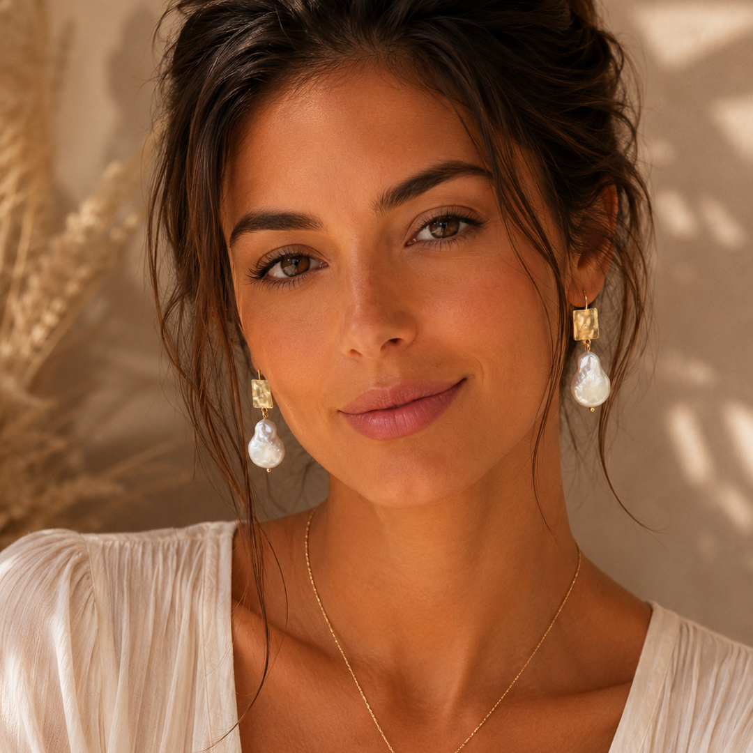 Elegant Pearl Drop Earrings