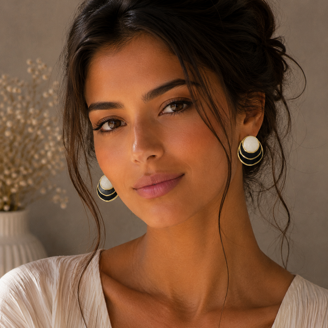 Bohemian Ocean Wave Hoop Earrings