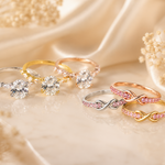Load image into Gallery viewer, Diamond Stacking Rings: S925 3CT Moissanite &amp; Forever Infinity Set
