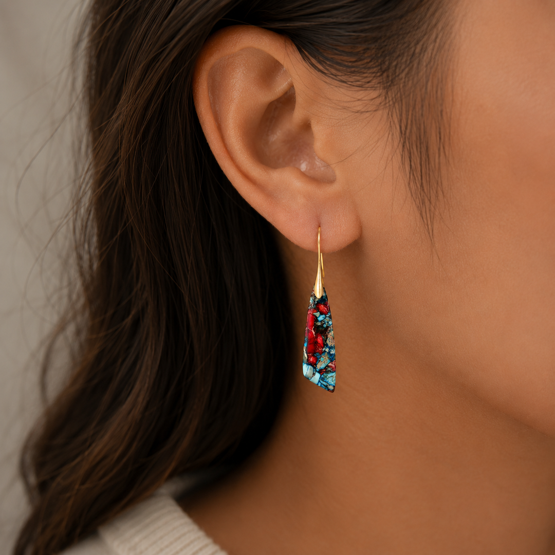 Bohemian Colourful Drop Earrings