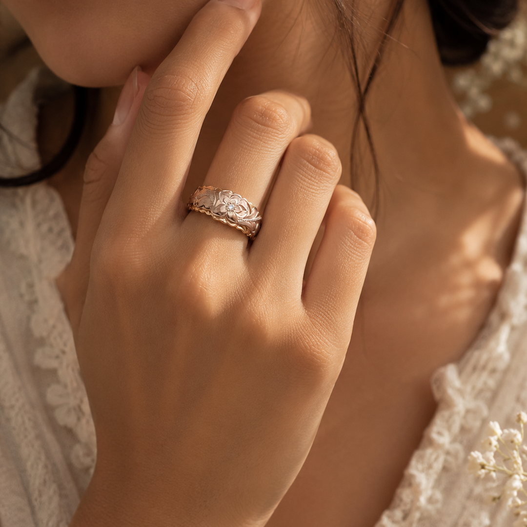 Bold Antique Statement Ring in Gold