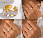 Load image into Gallery viewer, Adjustable Romantic Enamel Heart Ring

