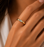 Load image into Gallery viewer, 18k Baguette Cut Fine Birthstone Ring
