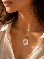 Load image into Gallery viewer, 14k Dainty Floral Birthstone Pendant Necklace
