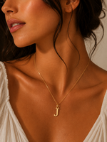 Load image into Gallery viewer, 14k Sleek Serif Initial Necklace
