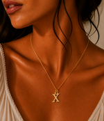 Load image into Gallery viewer, 14k Sleek Serif Initial Necklace

