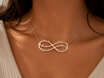 Load image into Gallery viewer, Personalised Infinity Necklace Infinity Name Necklace
