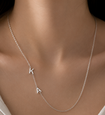 Load image into Gallery viewer, Personalized Off Center Letter Necklace
