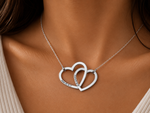 Load image into Gallery viewer, Personalized Heart Stack Necklace
