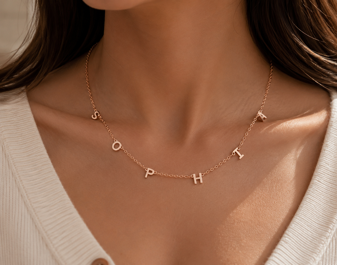 Dainty Letterline Necklace