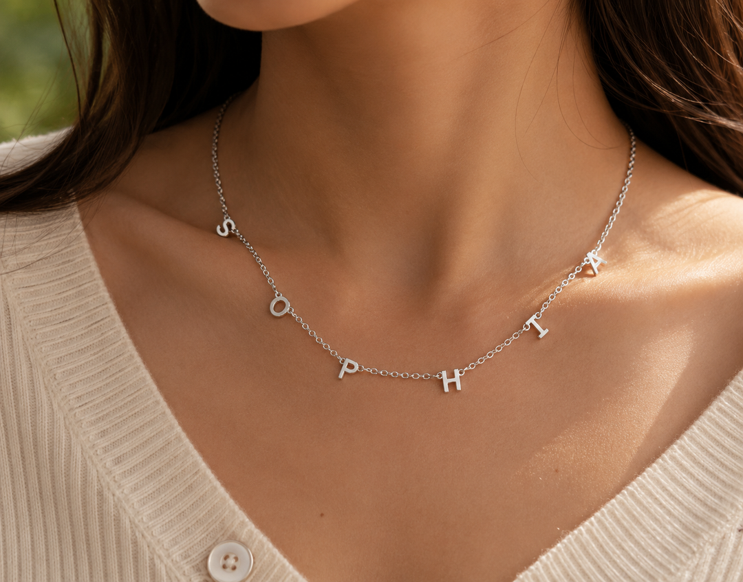 Dainty Letterline Necklace