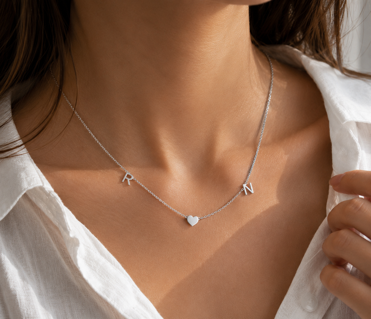 Celano letter necklace