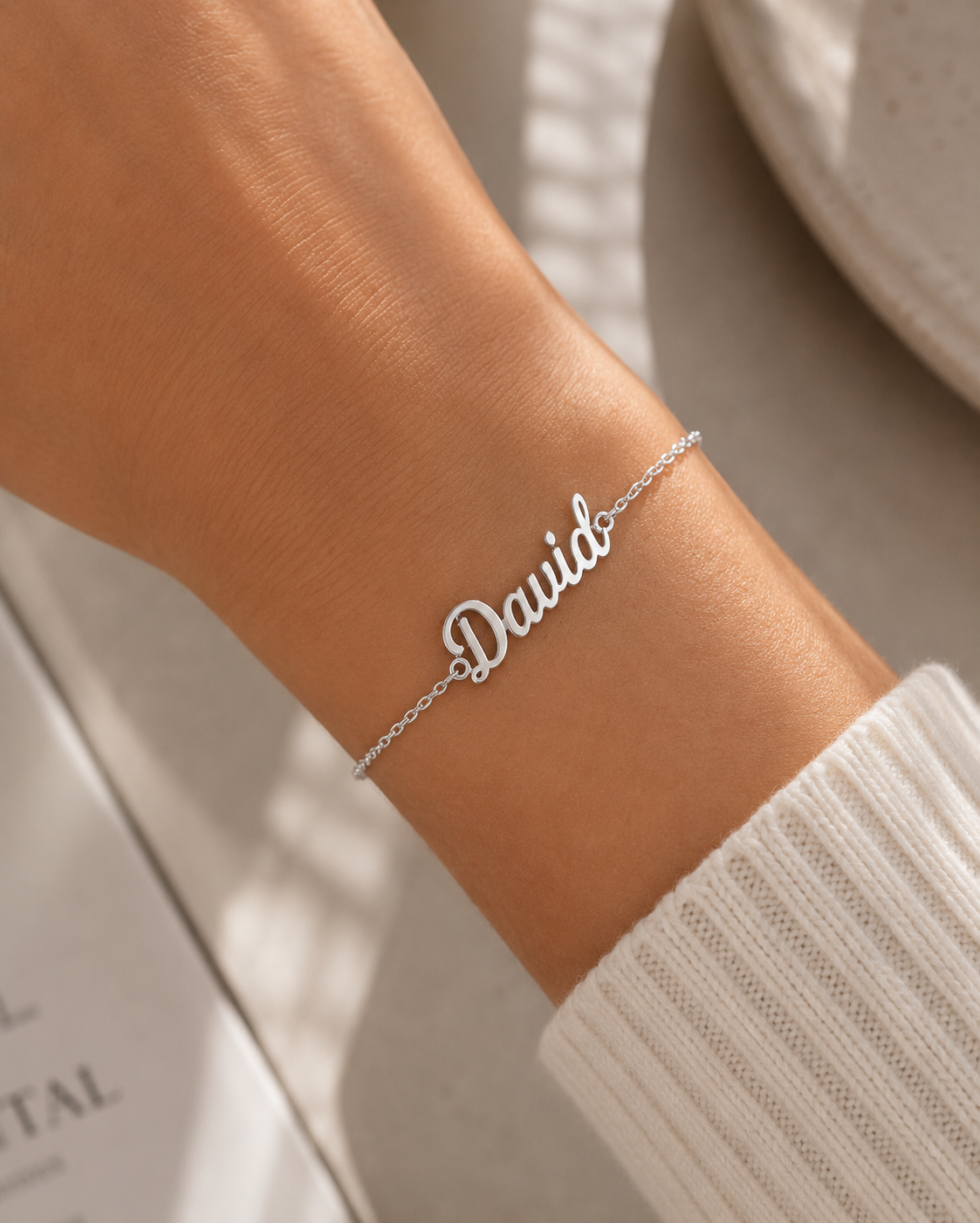Dainty custom name bracelet