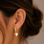 Load image into Gallery viewer, Kalpana Sweetheart Hoop Earrings
