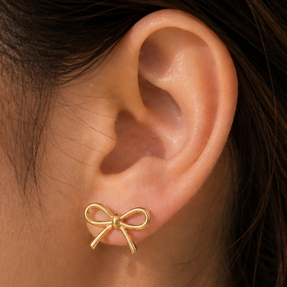 Isabella trinity pearl stud earrings