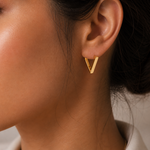 Load image into Gallery viewer, Salacia Triangle Hoop Earrings
