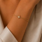 Load image into Gallery viewer, Dainty Chain North Star Bracelet
