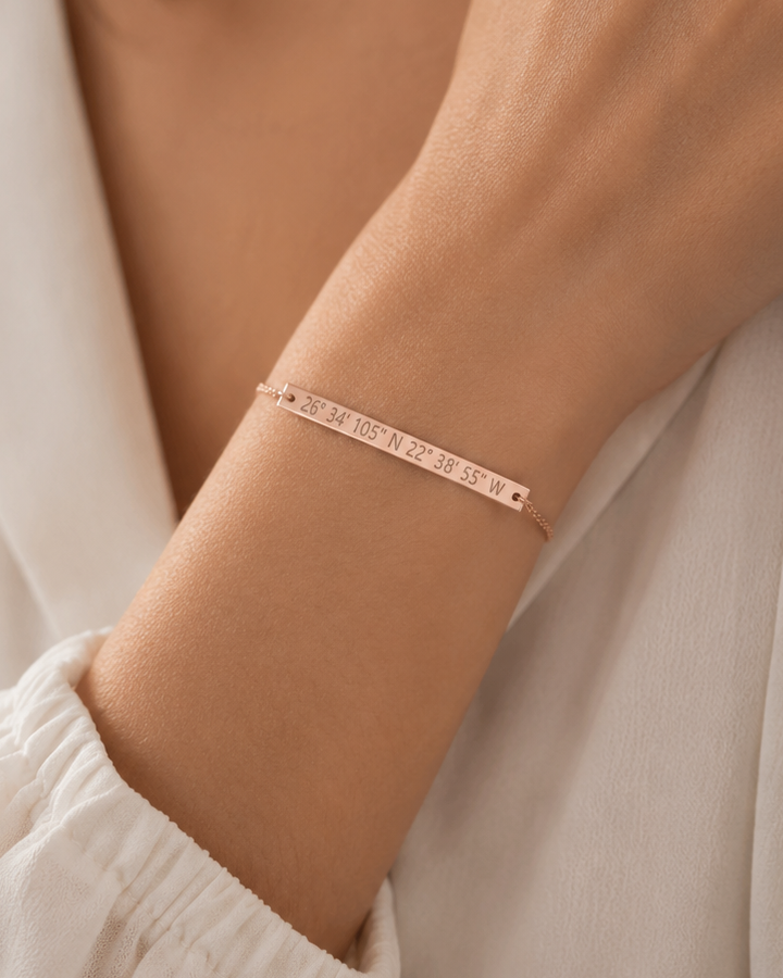 Dainty Thin Engraving Bracelet