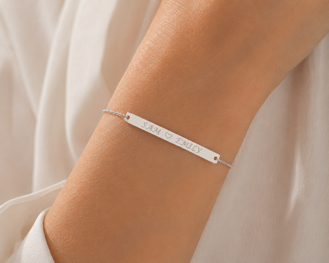 Dainty Thin Engraving Bracelet