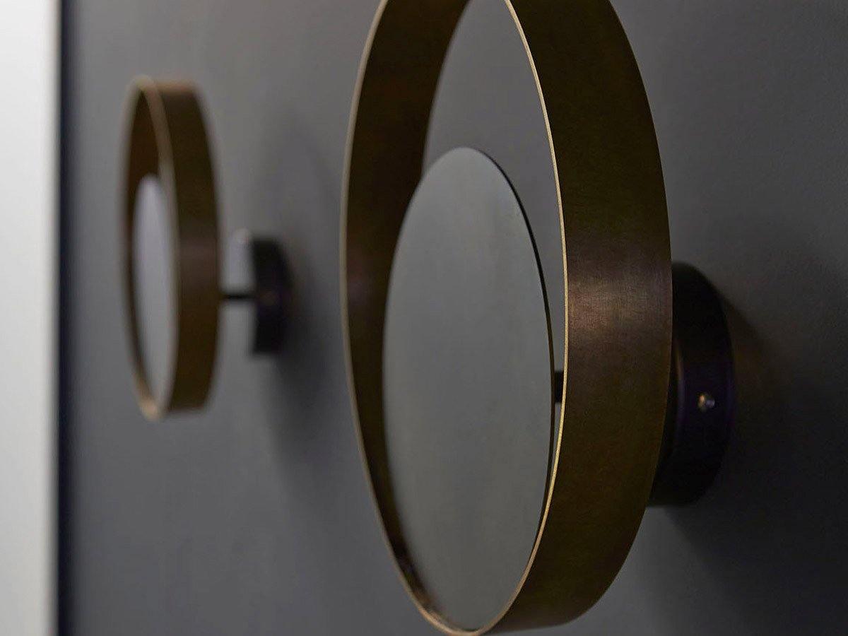 Interlocking Circular Ring Brass Finish Wall Lamp