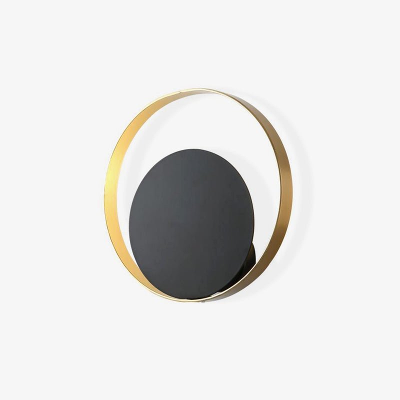 Interlocking Circular Ring Brass Finish Wall Lamp