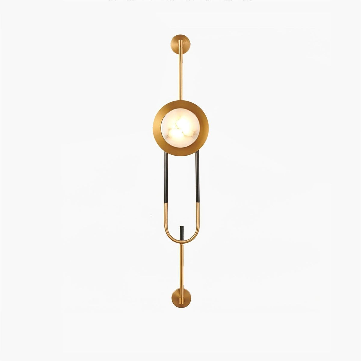Circular Marble Gold Tone Finish Wall Light