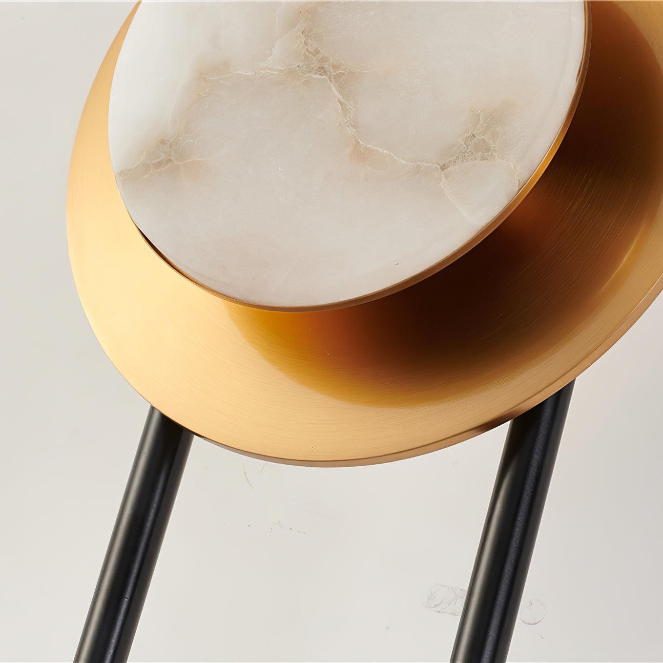 Circular Marble Gold Tone Finish Wall Light