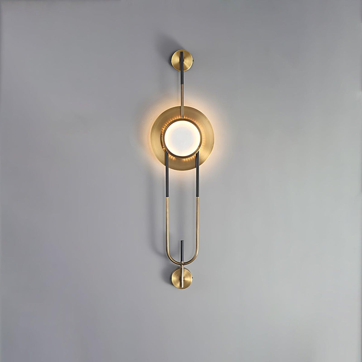 Circular Marble Gold Tone Finish Wall Light