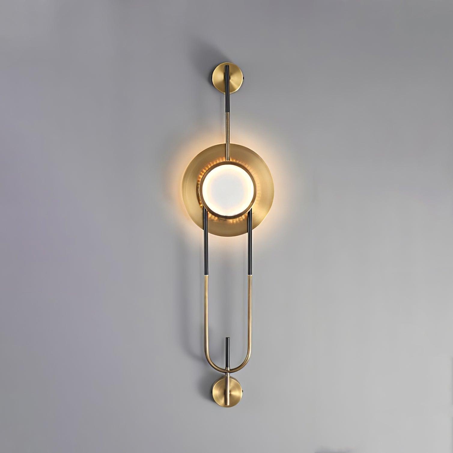 Circular Marble Gold Tone Finish Wall Light