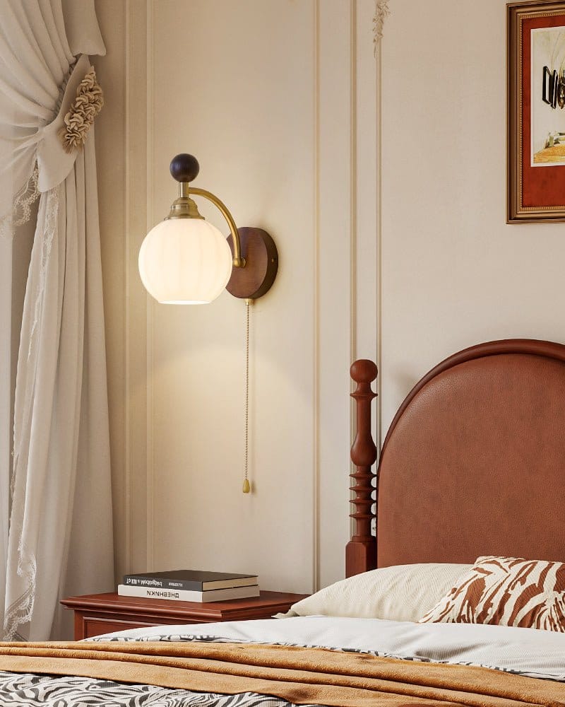 Wood And Metal Nordic Inspired Wall Light