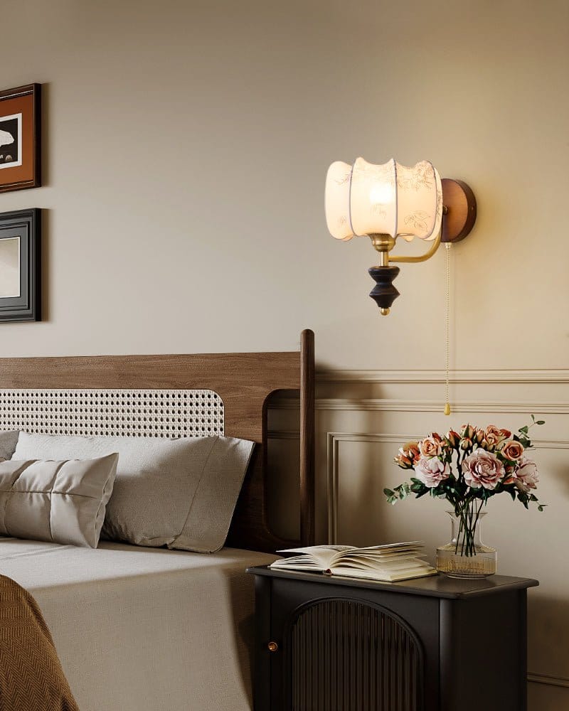 Wood And Metal Nordic Inspired Wall Light