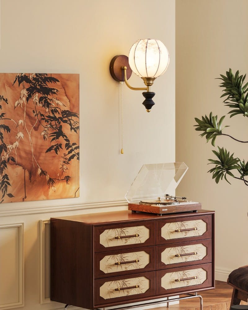 Wood And Metal Nordic Inspired Wall Light