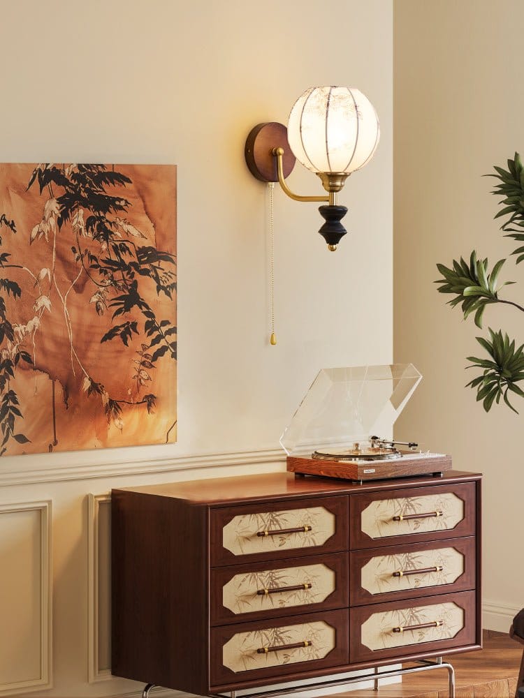 Wood And Metal Nordic Inspired Wall Light