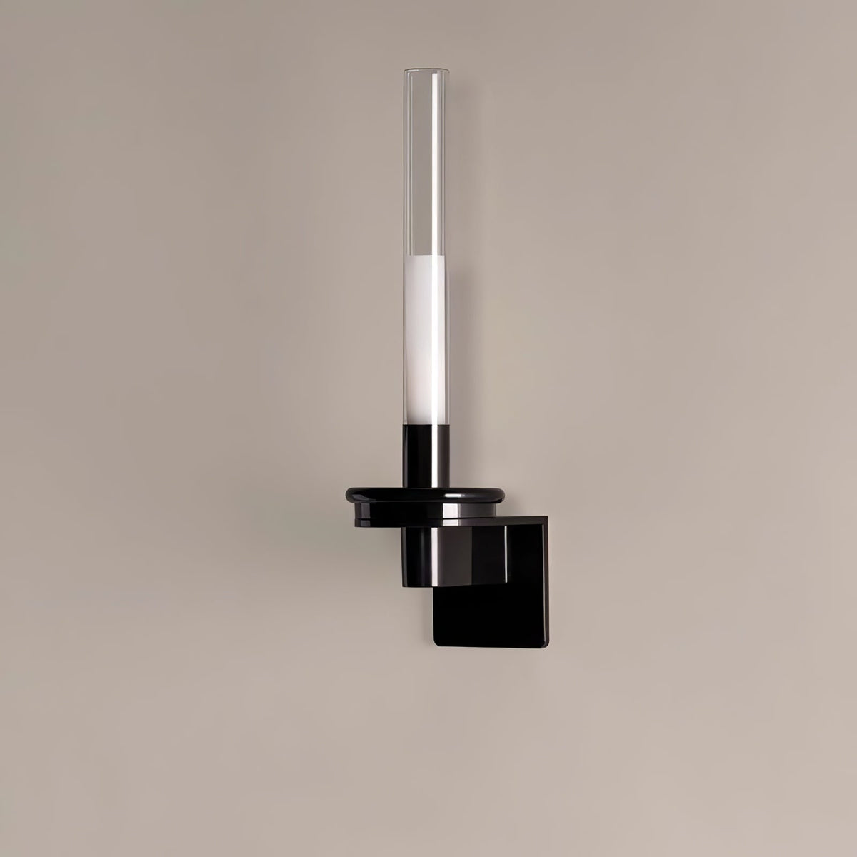 Cylindrical Glass Contemporary Wall Sconce