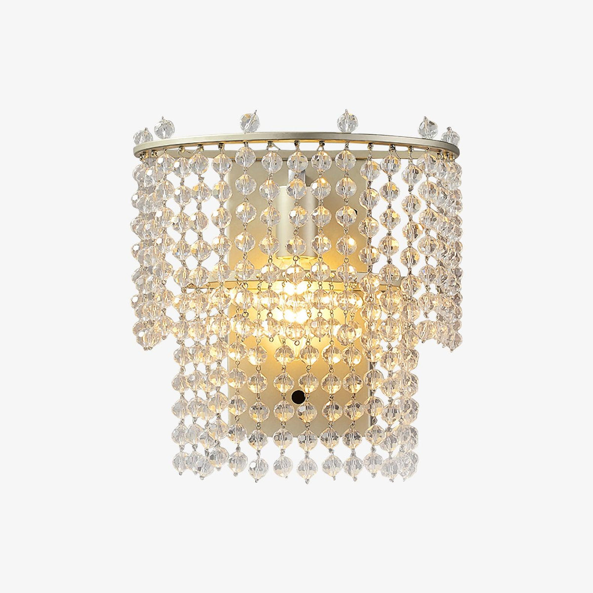 Crystal Waterfall Contemporary Wall Sconce