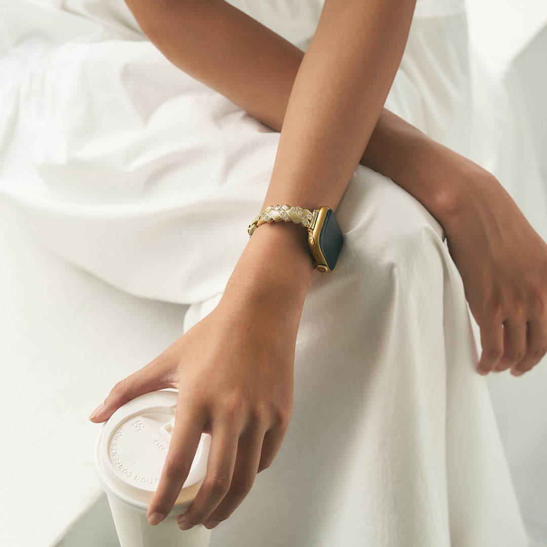 Classic Metal Braided Apple Watch Bands for Women