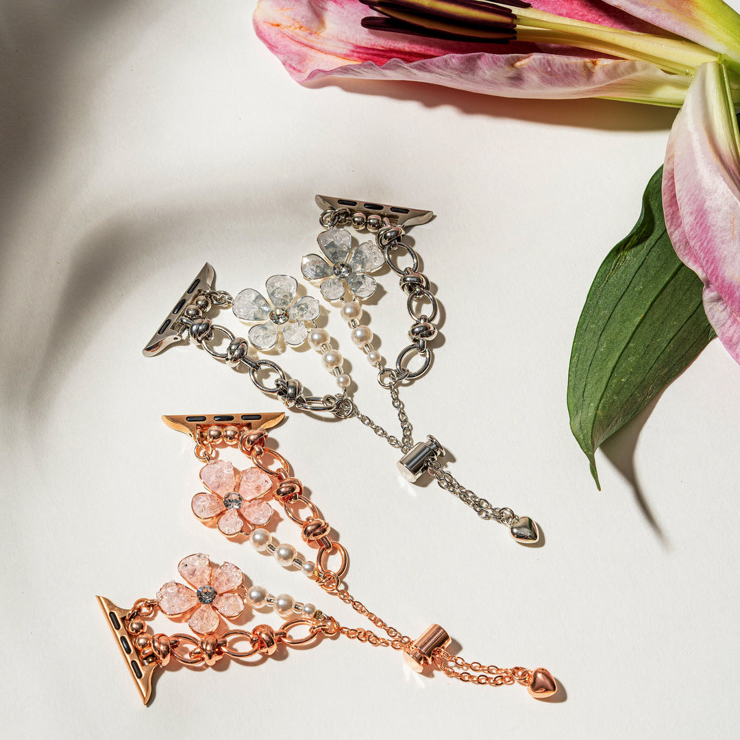 Stylish Floral Apple Watch Bands for Women
