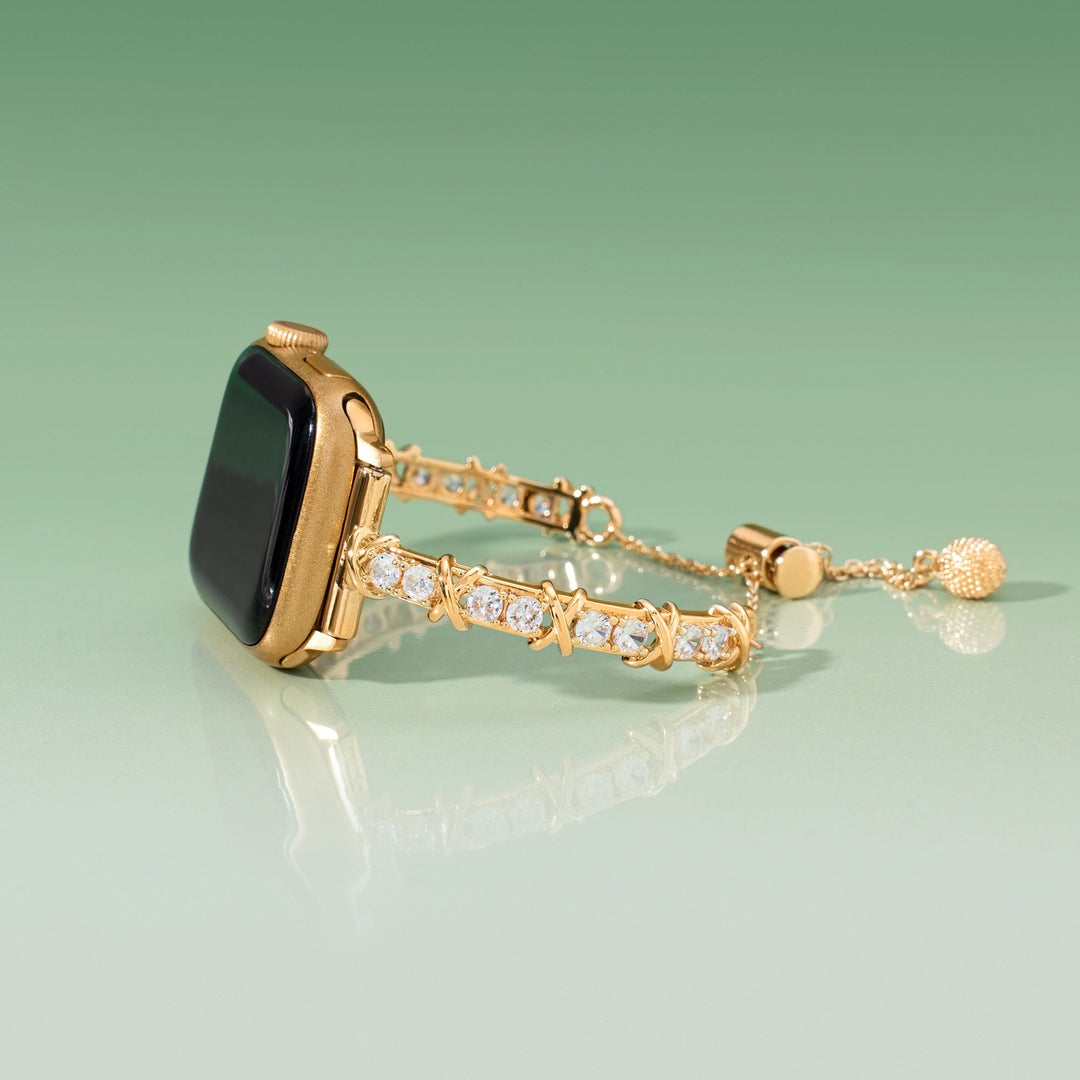 Stylish Metal Zircon Apple Watch Bands for Women