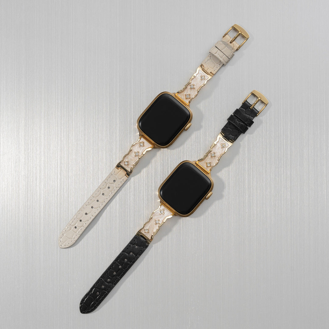 Minimalist Leather Apple Watch Bands for Women