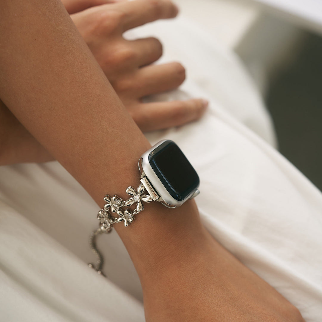 Bold Copper Flower Apple Watch Bands for Women